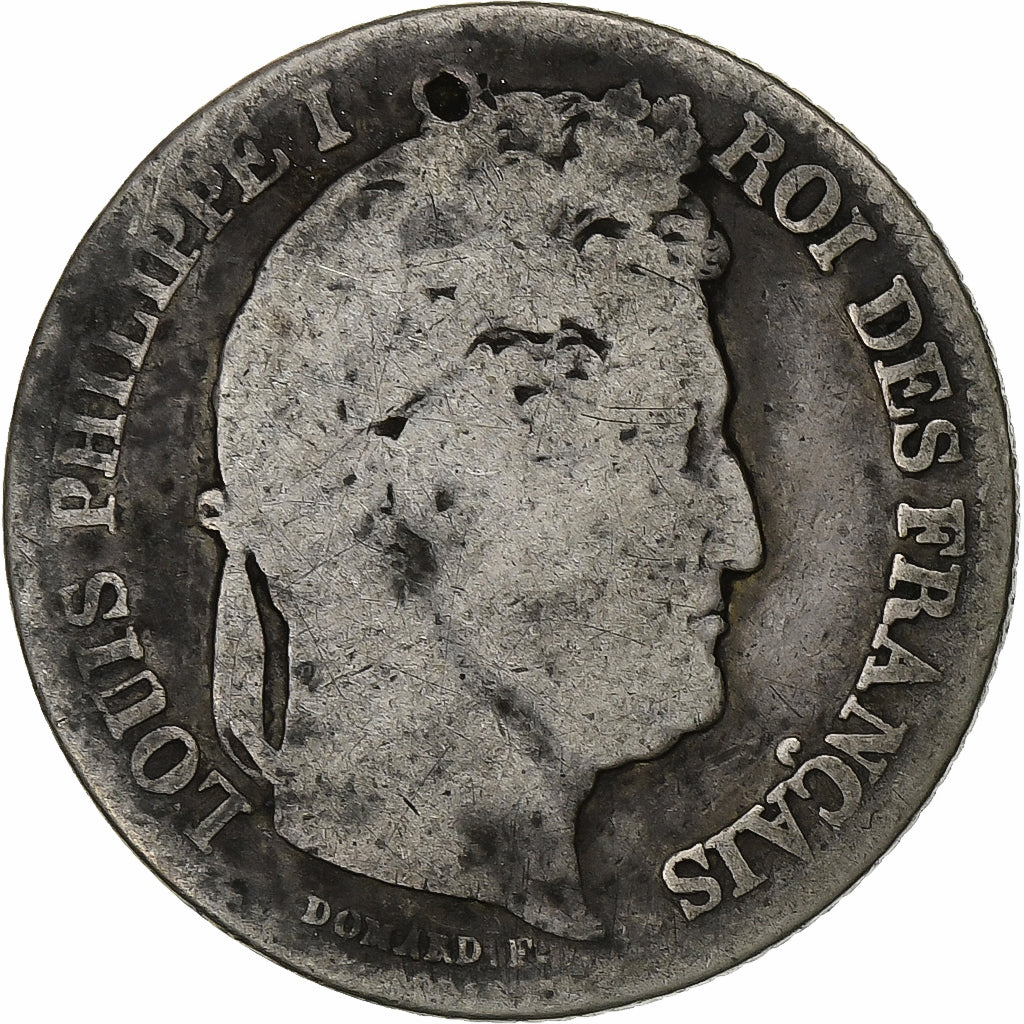 France, Franc, Louis-Philippe, 1841, Paris, Silver, F(12-15), Gadoury:453