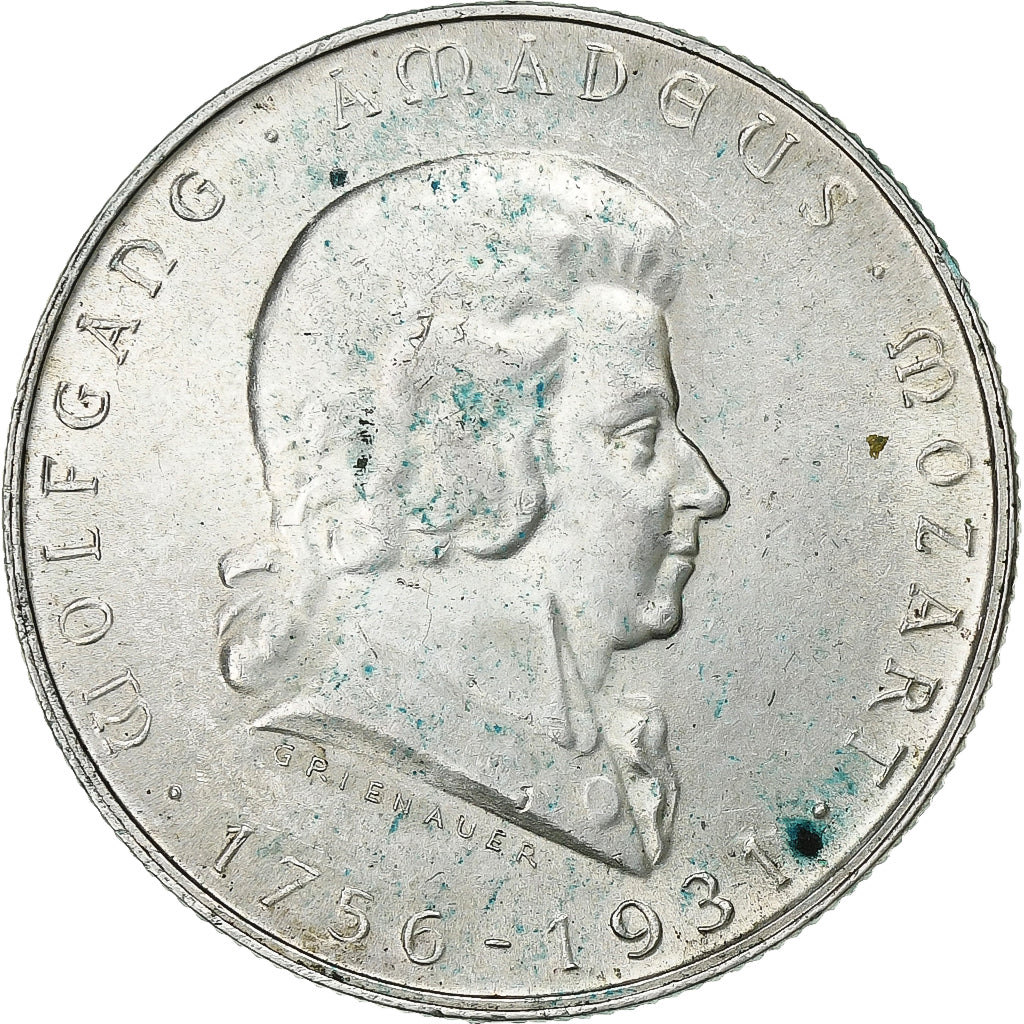 Austria, 2 Schilling, 1931, Silver, AU(55-58), KM:2847