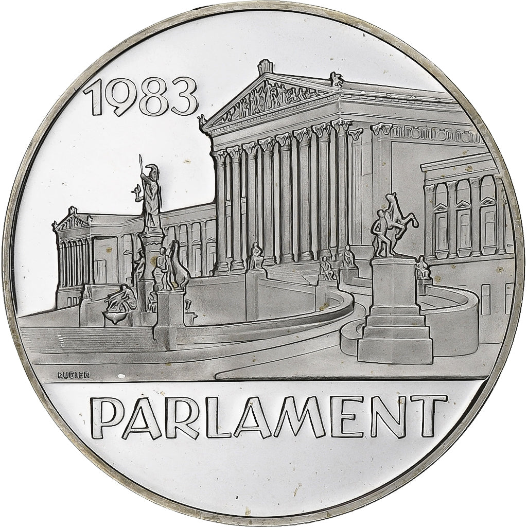 Oostenrijk, 500 Schilling, 1983, Vienna, Proof, Zilver, FDC, KM:2964