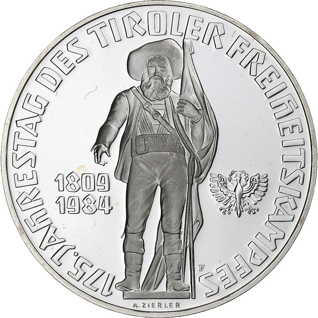 Austria, 500 Schilling, 1984, Vienna, FS, Argento, FDC, KM:2964