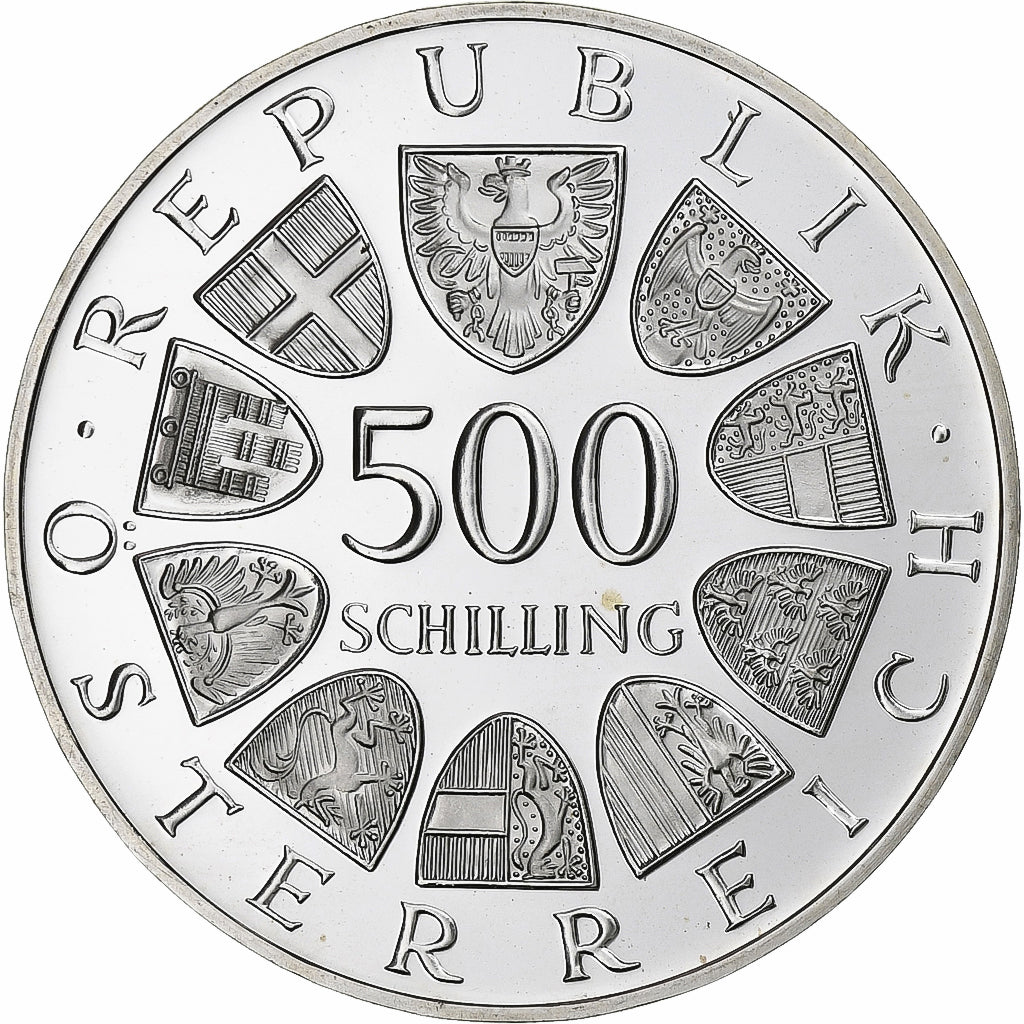 Austria, 500 Schilling, 1984, Vienna, FS, Argento, FDC, KM:2964