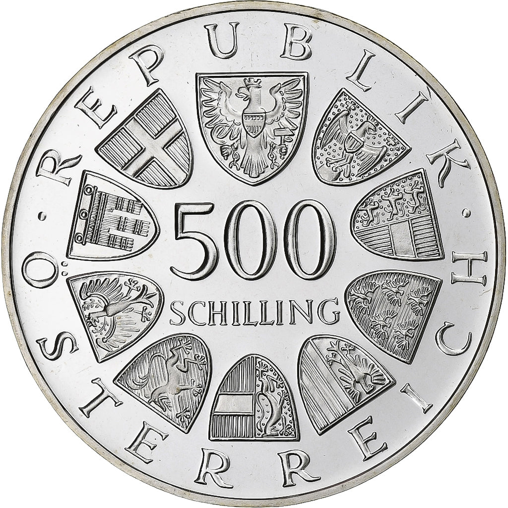Austria, 500 Schilling, 1984, Vienna, Prueba, Plata, FDC, KM:2967