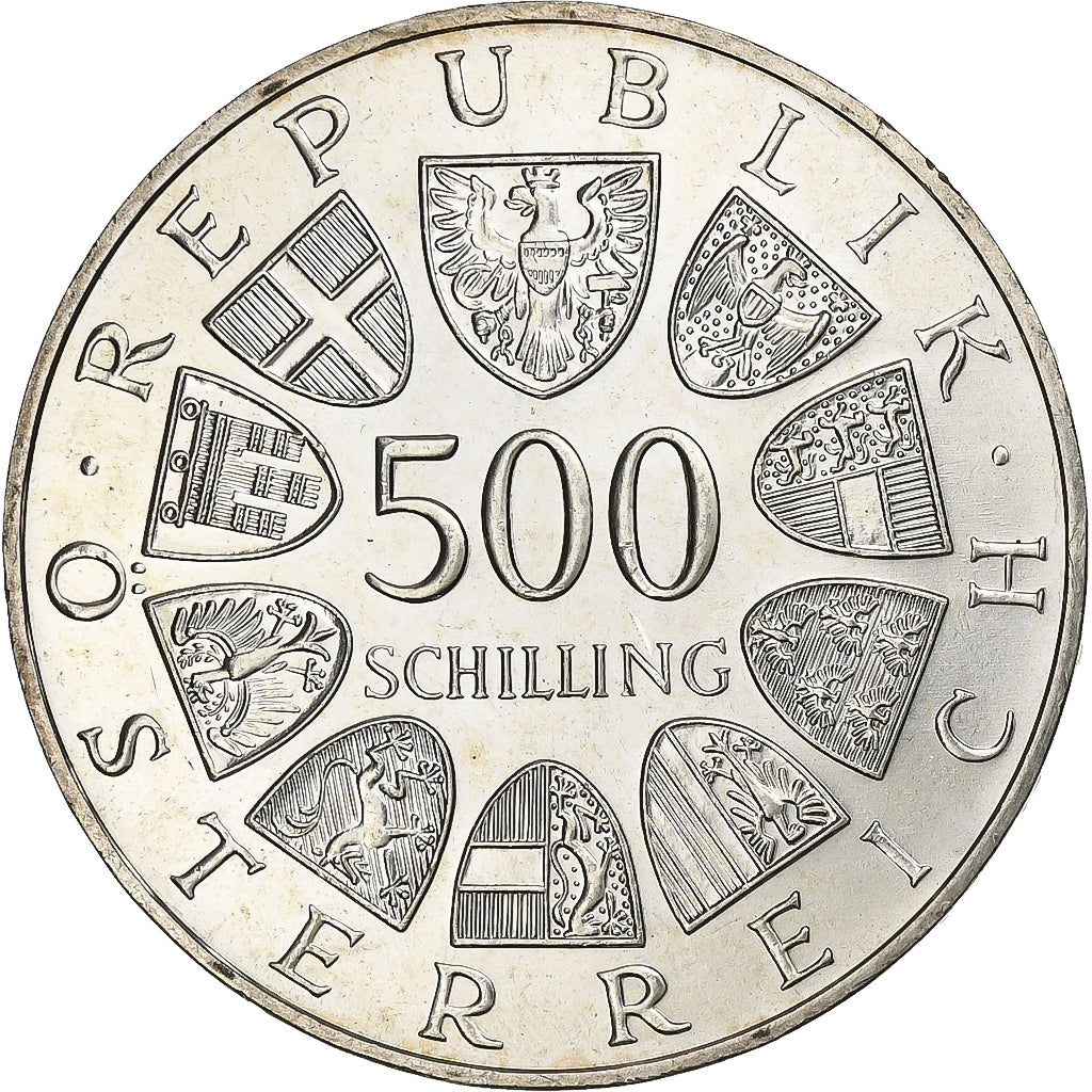 Austria, 500 Schilling, 1985, Vienna, Argento, SPL, KM:2972