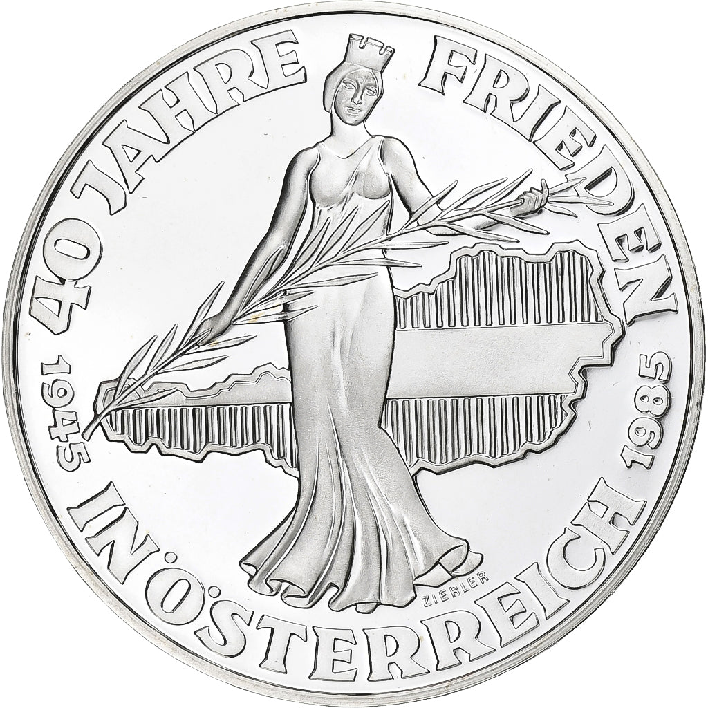 Austria, 500 Schilling, 1985, Vienna, Prueba, Plata, FDC, KM:2972