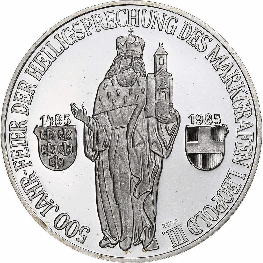 Austria, 500 Schilling, 1985, Vienna, Prueba, Plata, FDC, KM:2973