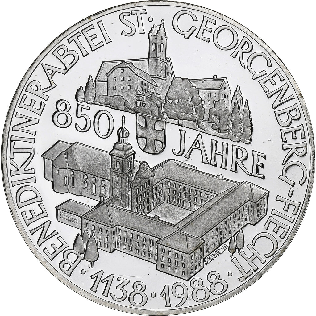 Austria, 500 Schilling, 1988, Vienna, FS, Argento, FDC, KM:2984