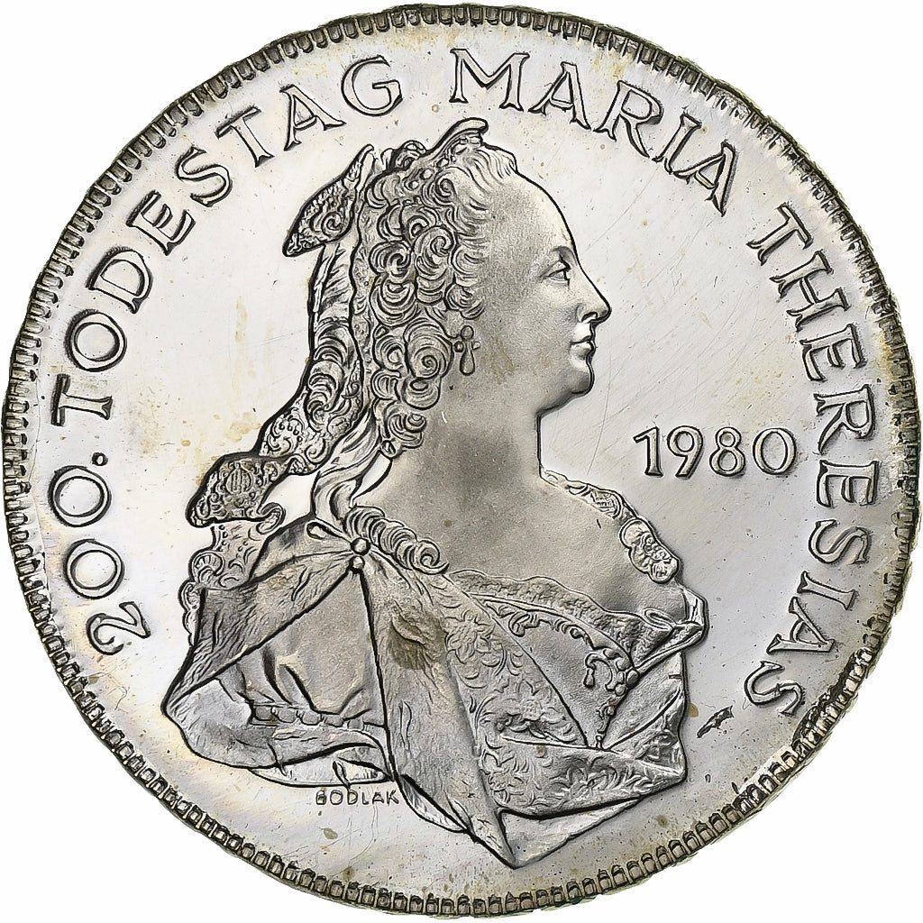 Austria, 500 Schilling, 1980, Vienna, Prueba, Plata, FDC, KM:2949