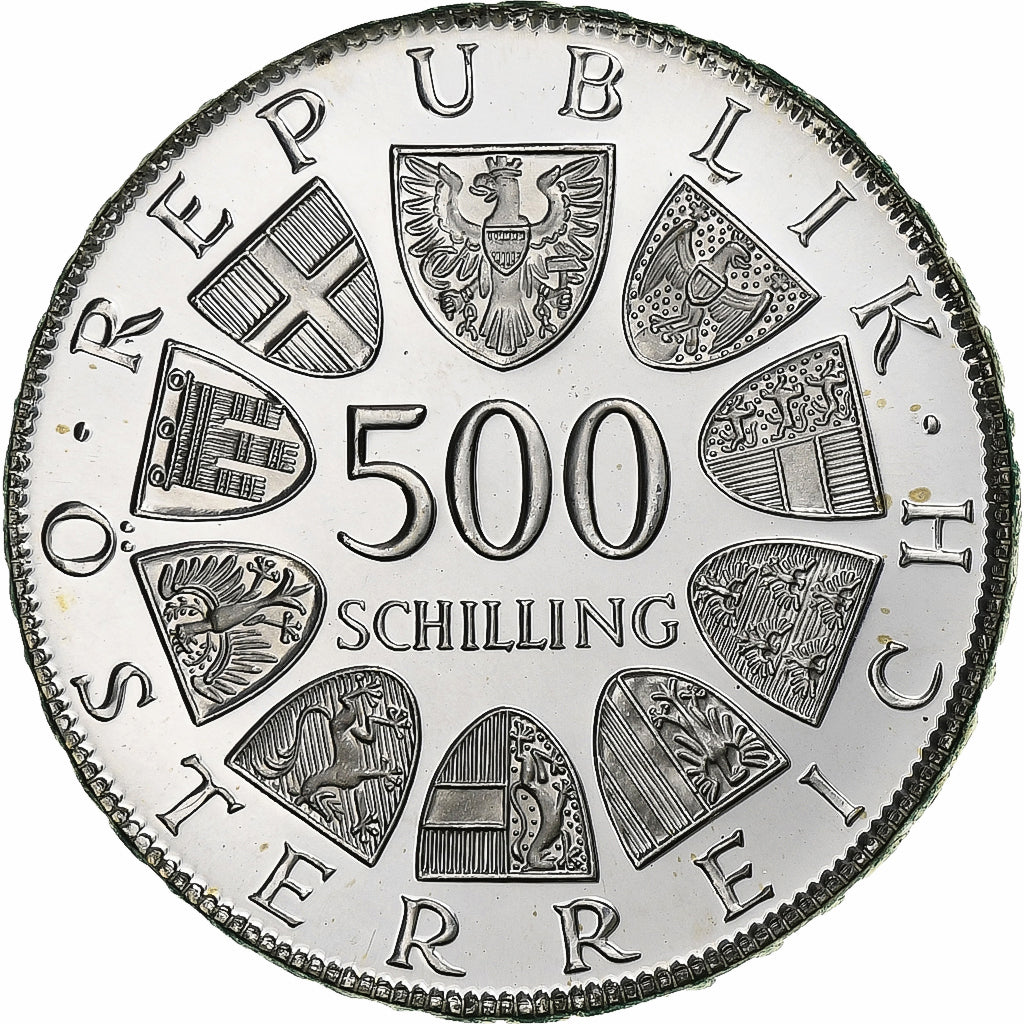 Österreich, 500 Schilling, 1981, Vienna, PP, Silber, STGL, KM:2951