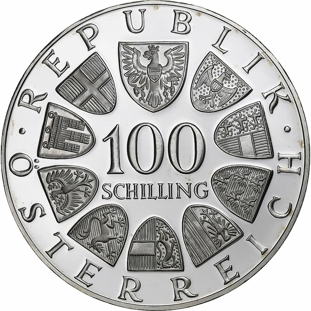 Österreich, 100 Schilling, 1974, Vienna, PP, Silber, STGL, KM:2926