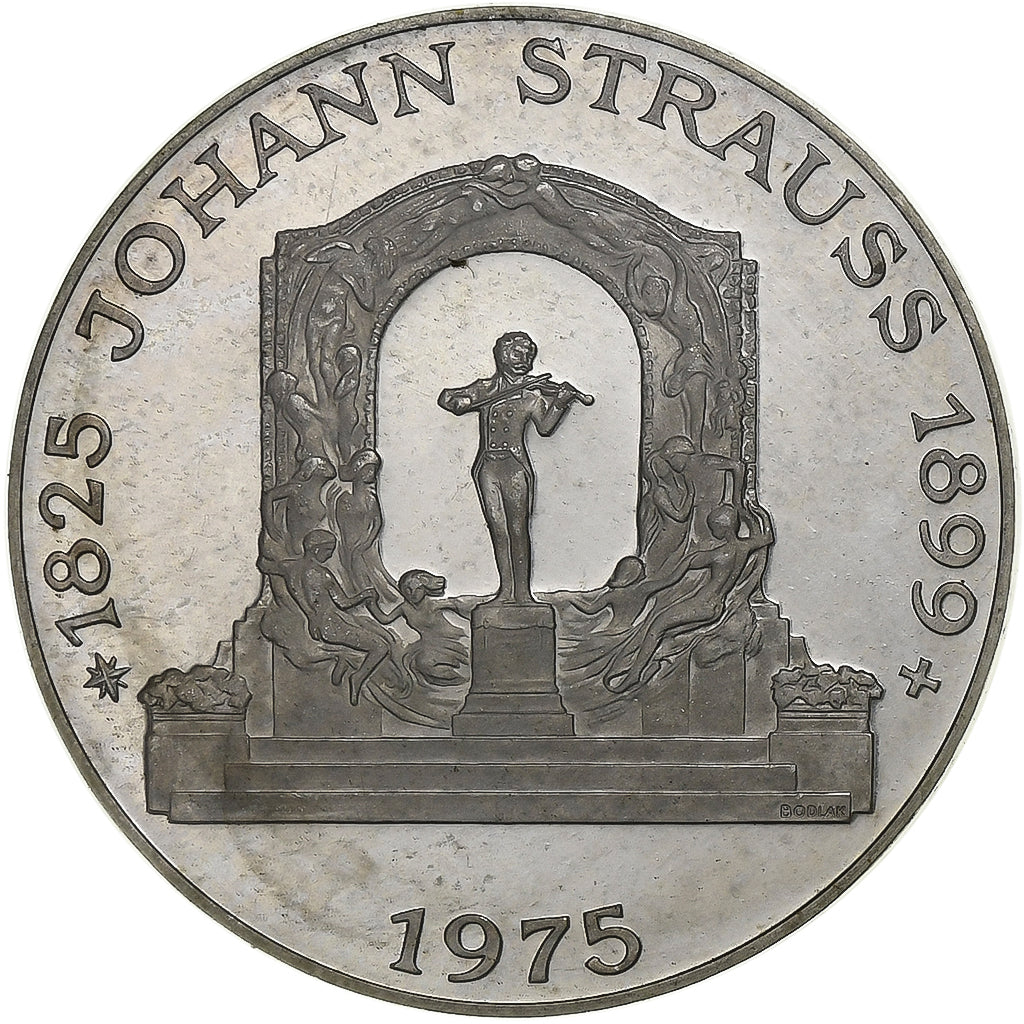 Austria, 100 Schilling, 1975, Vienna, Proof, Silver, MS(65-70), KM:2923
