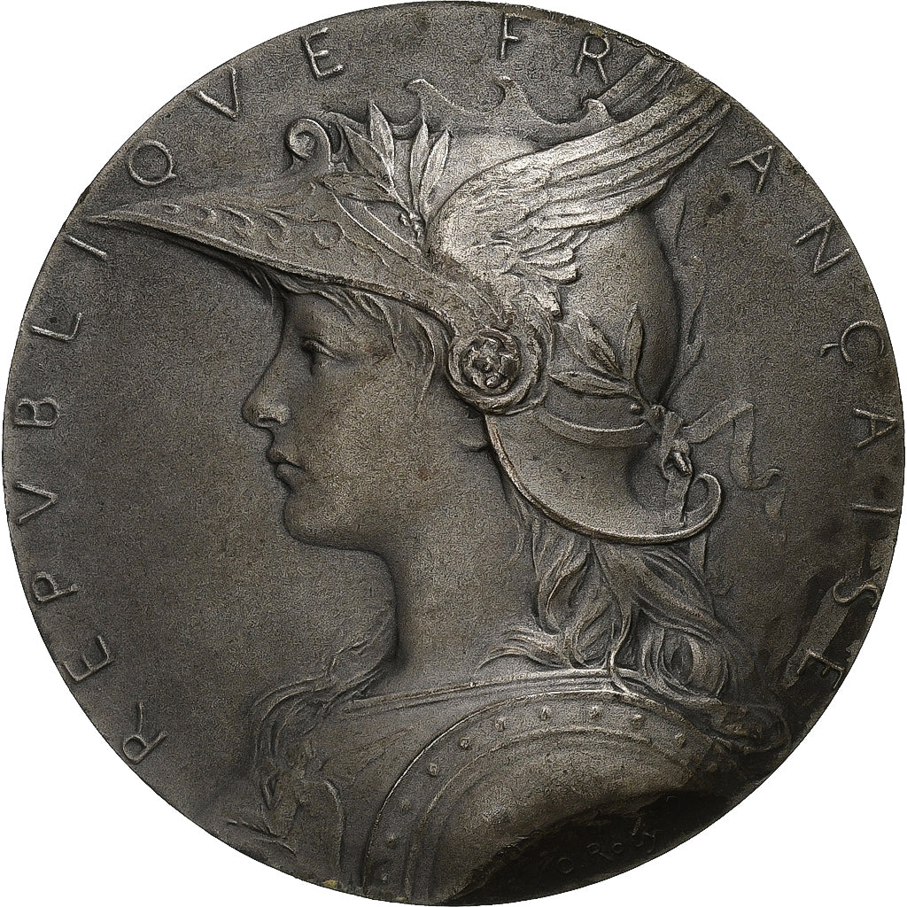 Francia, medaglia, Marianne Casquée, Ministère de l'Intérieur, Argento, Roty