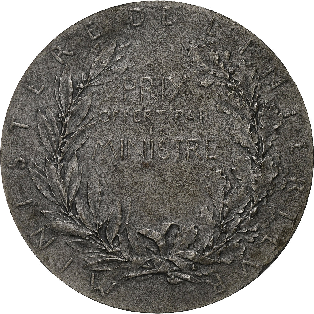 Francia, medaglia, Marianne Casquée, Ministère de l'Intérieur, Argento, Roty