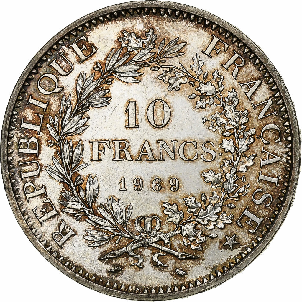 Francia, 10 Francs, Hercule, 1969, Paris, Plata, SC, Gadoury:813, KM:932
