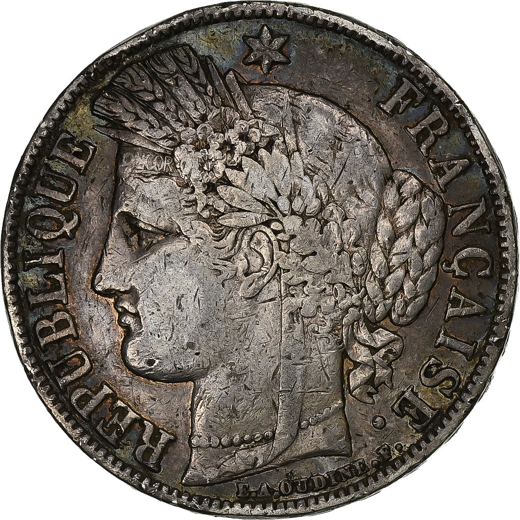 Francia, 5 Francs, Cérès, 1850, Paris, Argento, MB, Gadoury:719, KM:761.1