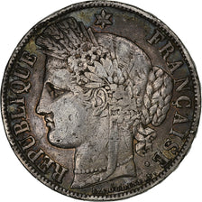 Francia, 5 Francs, Cérès, 1850, Paris, Argento, MB, Gadoury:719, KM:761.1