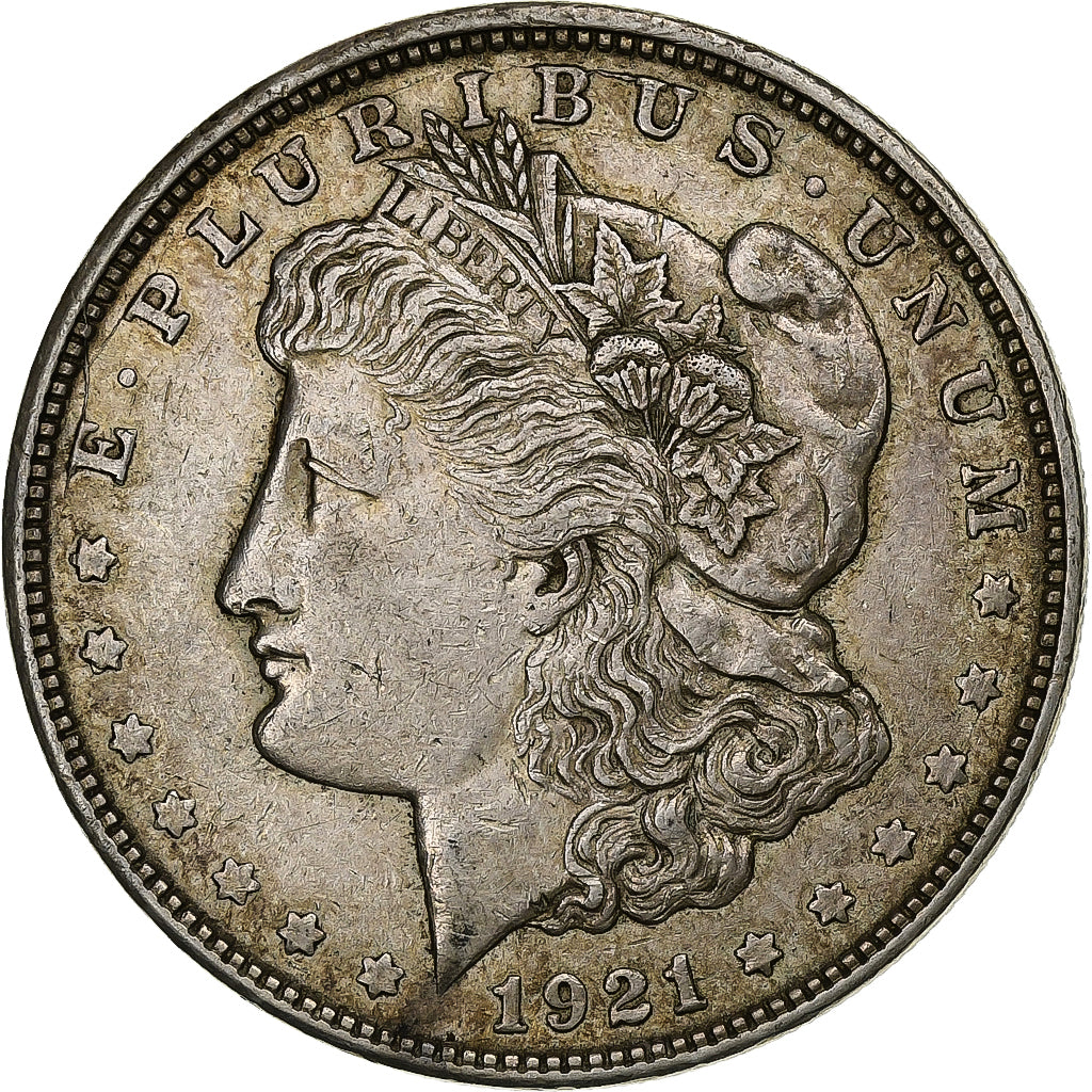Stati Uniti, Dollar, Morgan, 1921, Denver, Argento, BB