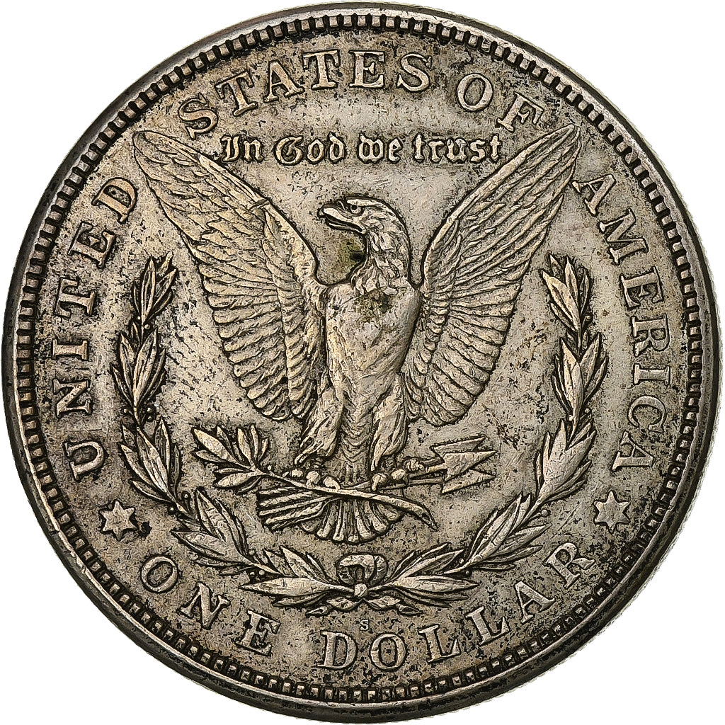 Verenigde Staten, Dollar, Morgan, 1921, San Francisco, Zilver, ZF, KM:110