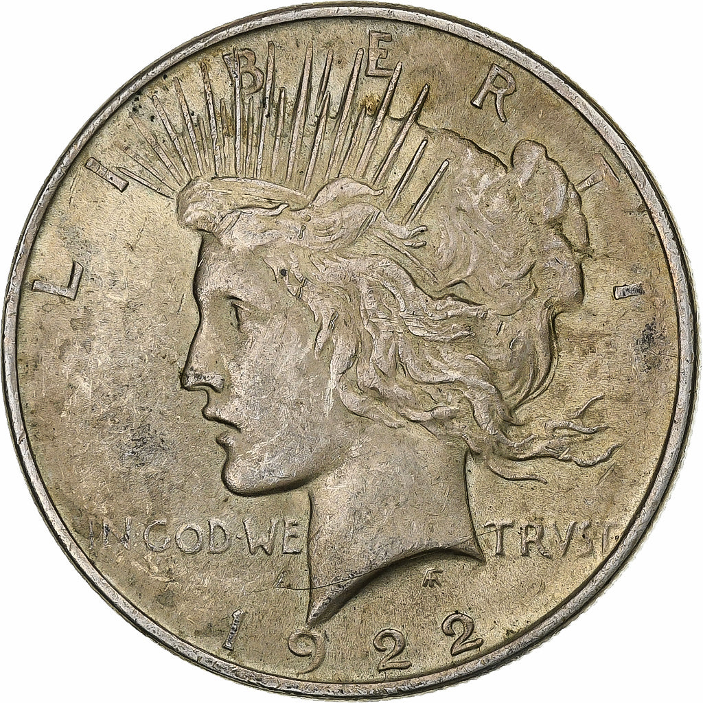 États-Unis, Dollar, Peace, 1922, Philadelphie, Argent, SUP, KM:150