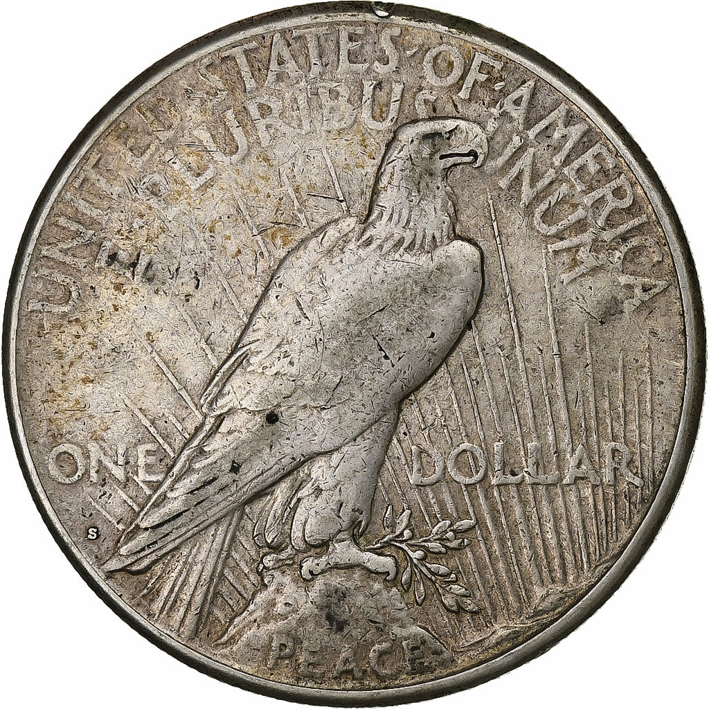 United States, Dollar, Peace, 1922, San Francisco, Silver, VF(20-25)
