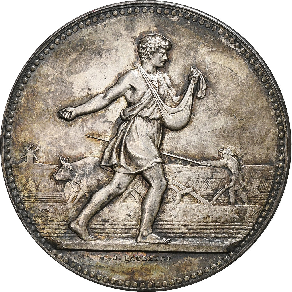 França, medalha, Comité Agricole de Chinon (Indre et Loire), Prata, Lagrange