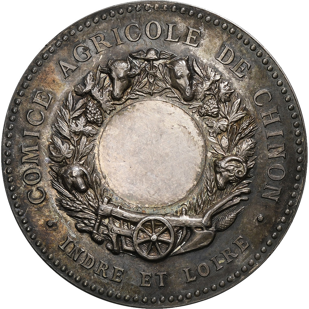 França, medalha, Comité Agricole de Chinon (Indre et Loire), Prata, Lagrange