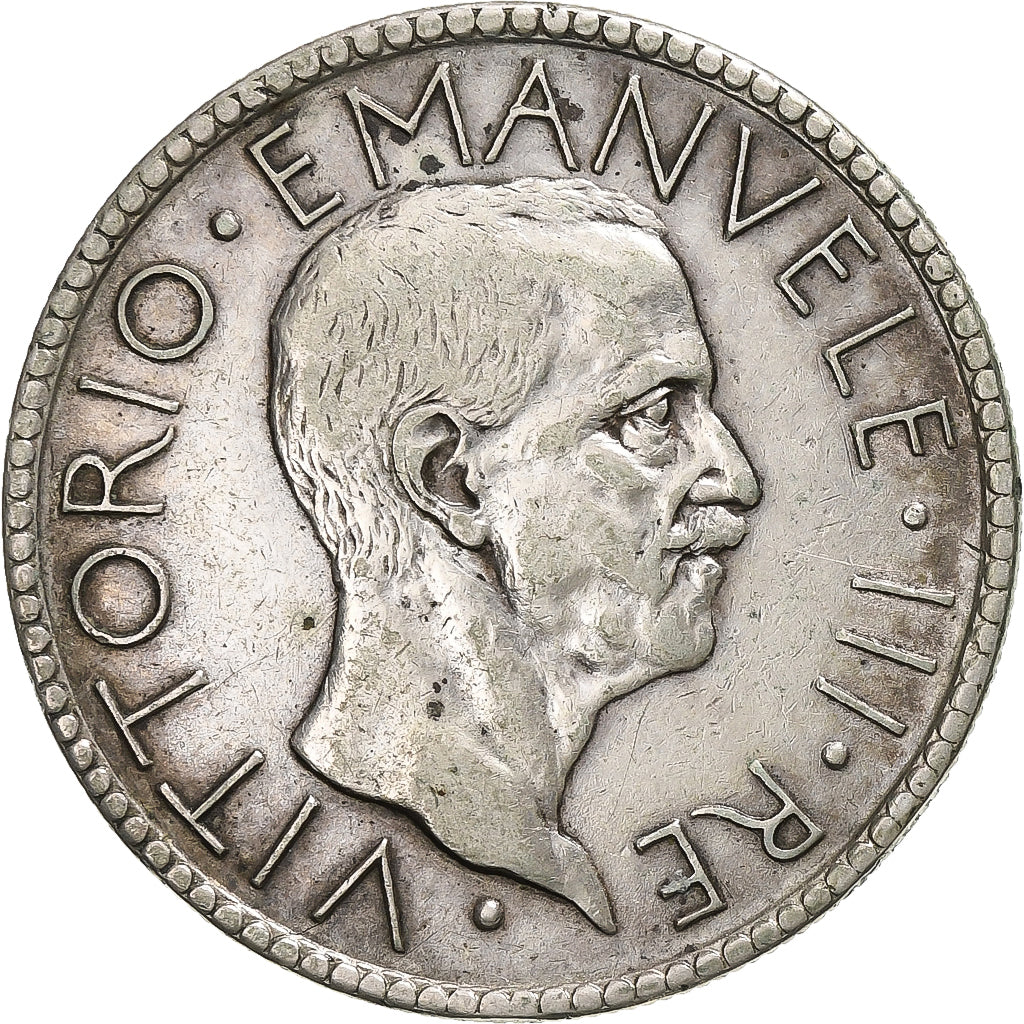Włochy, Vittorio Emanuele III, 20 Lire, 1927, Rome, Srebro, EF(40-45), KM:69
