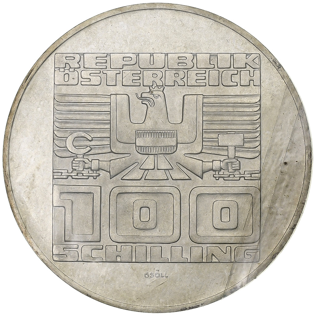 Austria, 100 Schilling, 1978, Vienna, Proof, Silver, MS(65-70), KM:2940