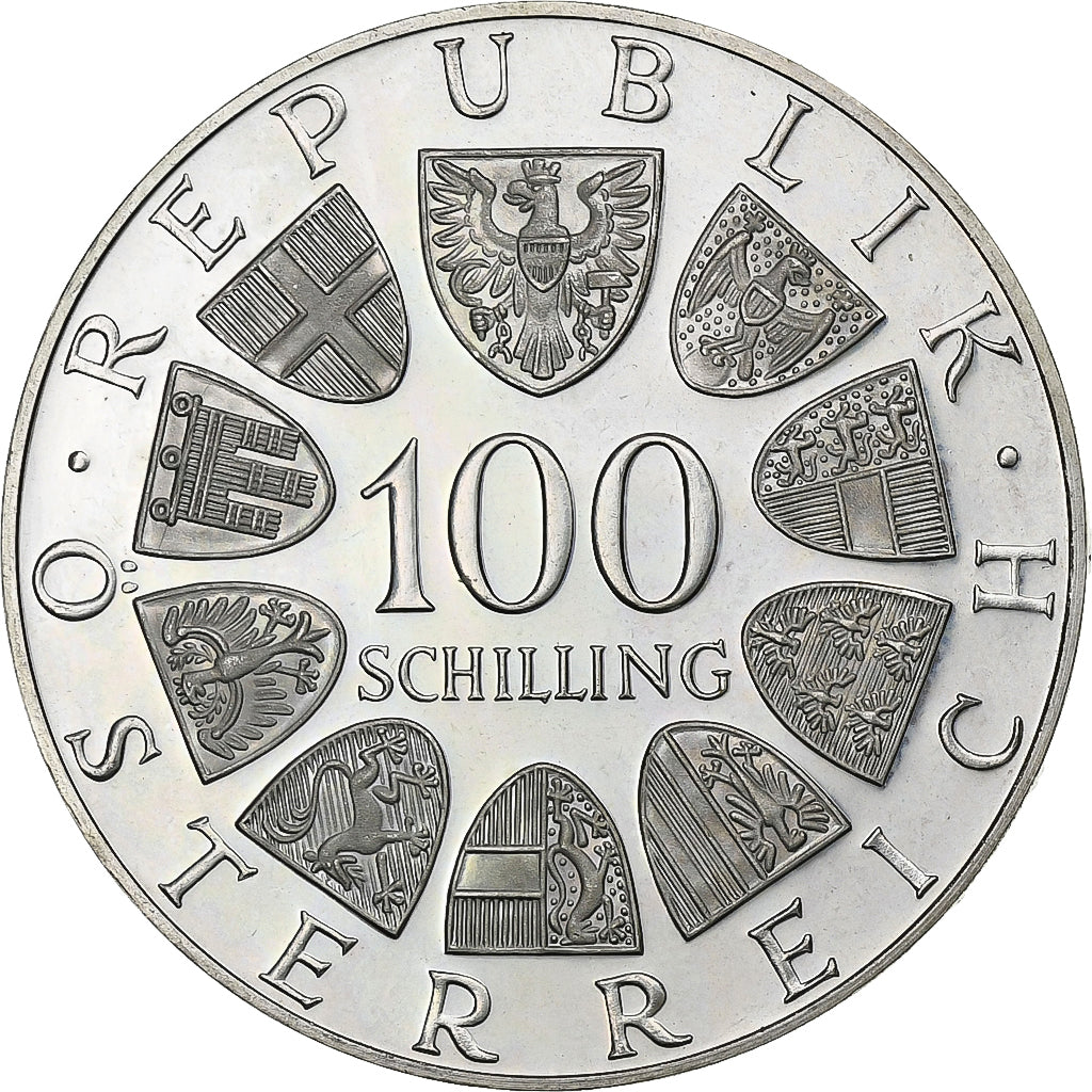 Austria, 100 Schilling, 1979, Vienna, Proof, Srebro, MS(63), KM:2944