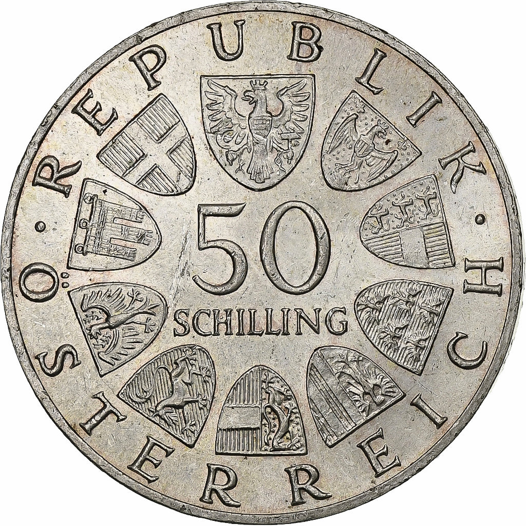 Austria, 50 Schilling, 1966, Vienna, Argento, SPL-, KM:2900