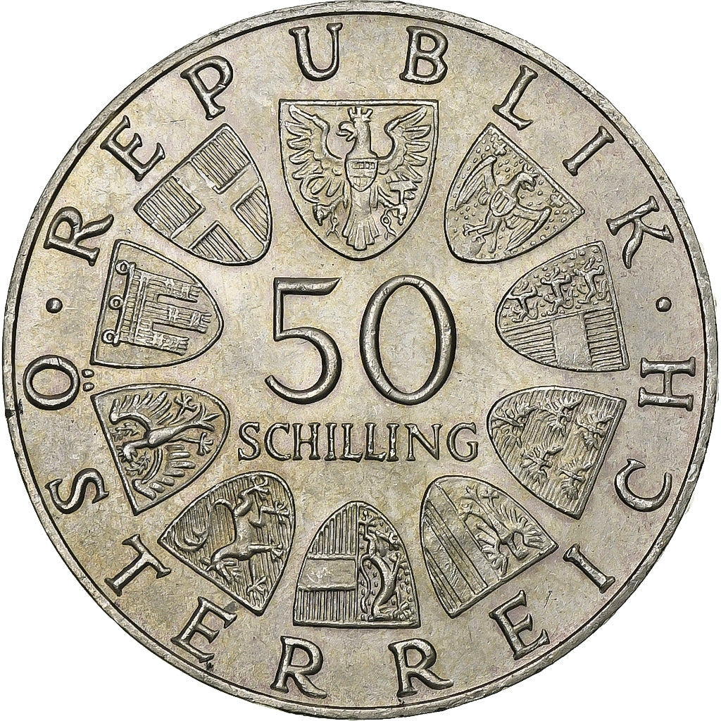 Austria, 50 Schilling, 1970, Vienna, Plata, SC, KM:2908