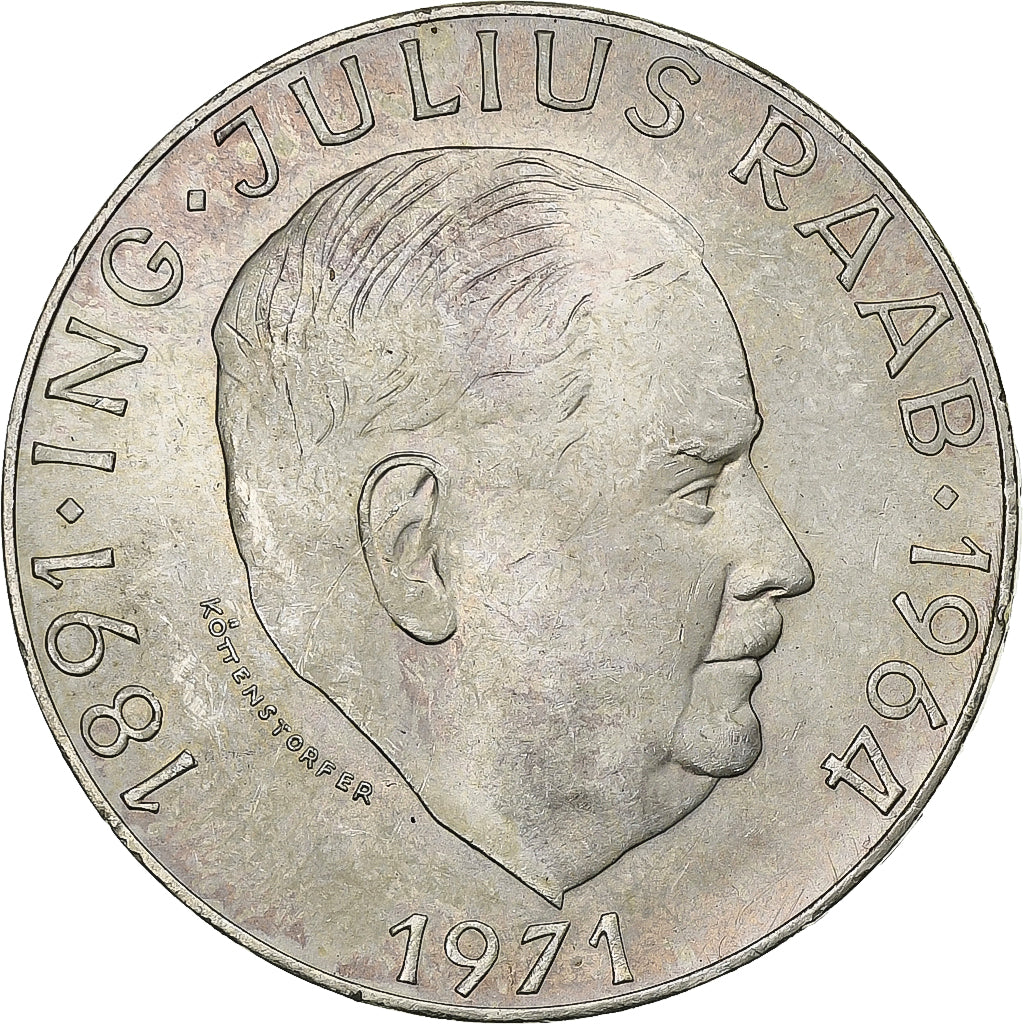 Oostenrijk, 50 Schilling, 1971, Vienna, Zilver, PR+, KM:2911