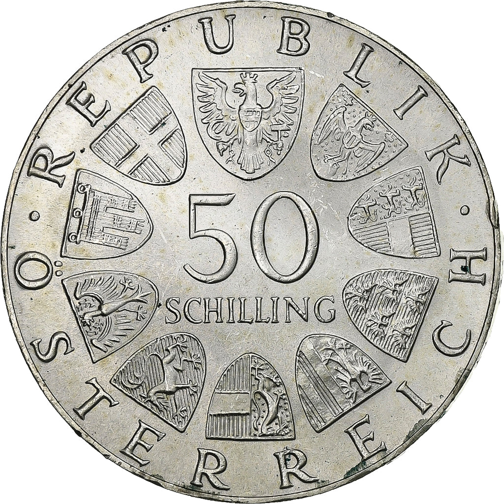 Österreich, 50 Schilling, 1974, Silber, UNZ, KM:2920
