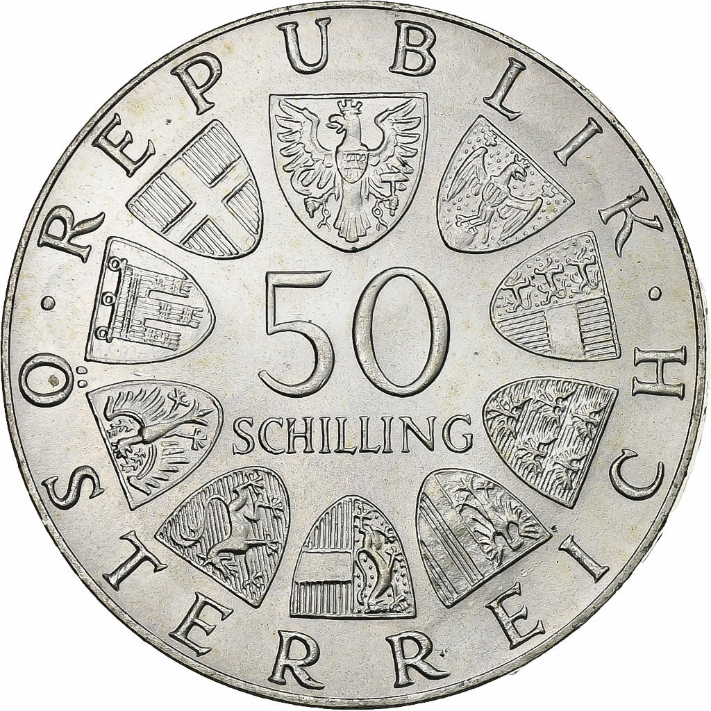 Austria, 50 Schilling, 1974, Vienna, Srebro, MS(63), KM:2919