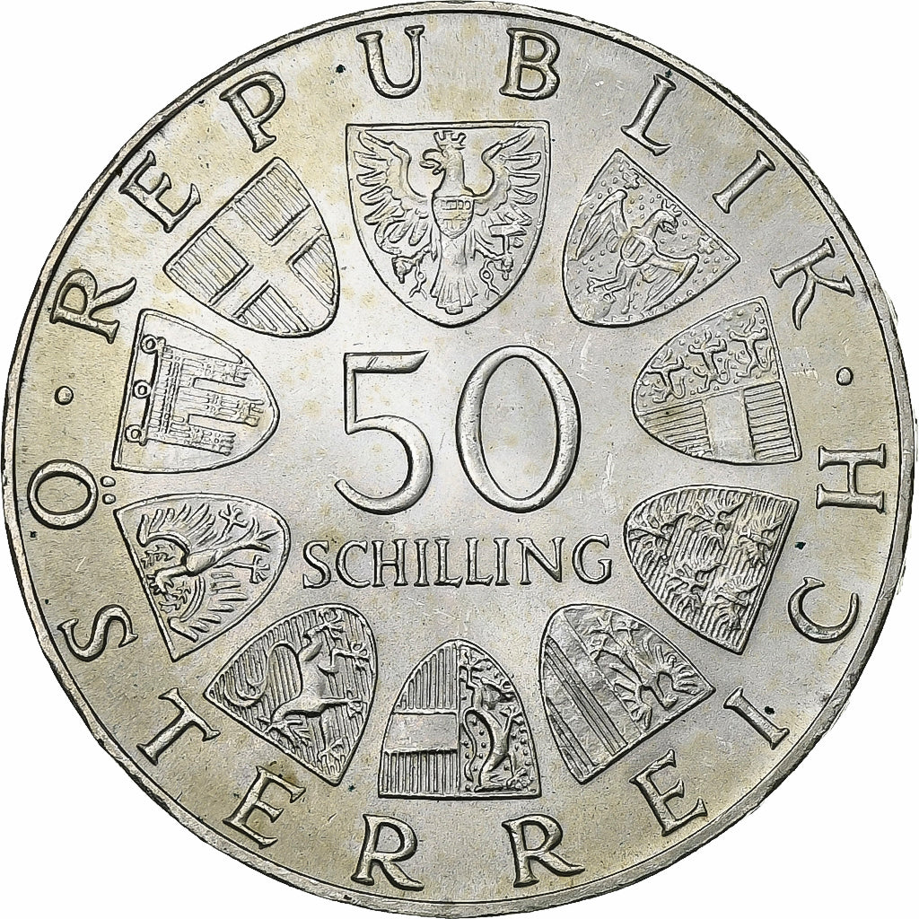 Austria, 50 Schilling, 1974, Vienna, Argento, SPL, KM:2921