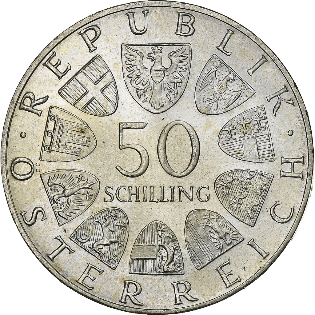 Austria, 50 Schilling, 1974, Vienna, Srebro, MS(60-62), KM:2922