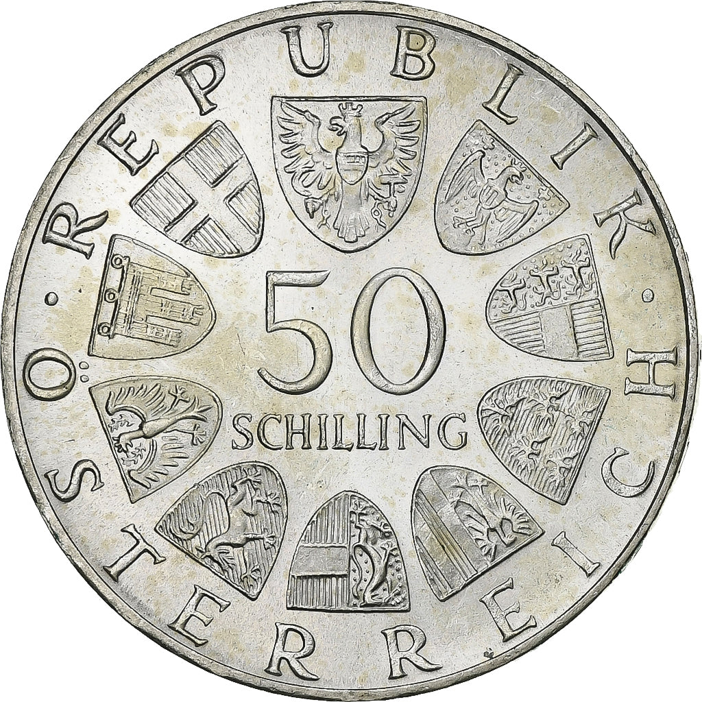 Austria, 50 Schilling, 1974, Vienna, Srebro, MS(60-62), KM:2922
