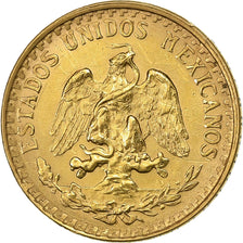 Mexique, 2 Pesos, 1945, Mexico City, Or, TTB+