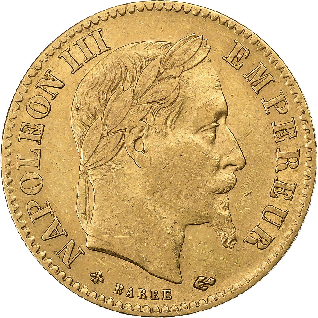 France, 10 Francs, Napoléon III, 1868, Paris, Or, TTB+, Gadoury:1015, KM:800.1