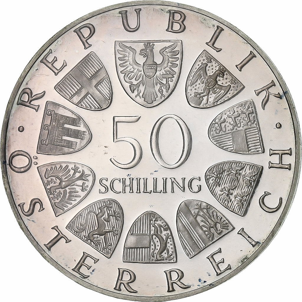 Austria, 50 Schilling, 1974, Vienna, FS, Argento, SPL+, KM:2922