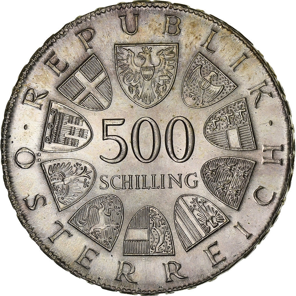 Österreich, 500 Schilling, 1982, Vienna, Silber, UNZ, KM:2956