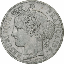 France, 5 Francs, Cérès, 1850, Paris, Silver, VF(30-35), Gadoury:719, Le
