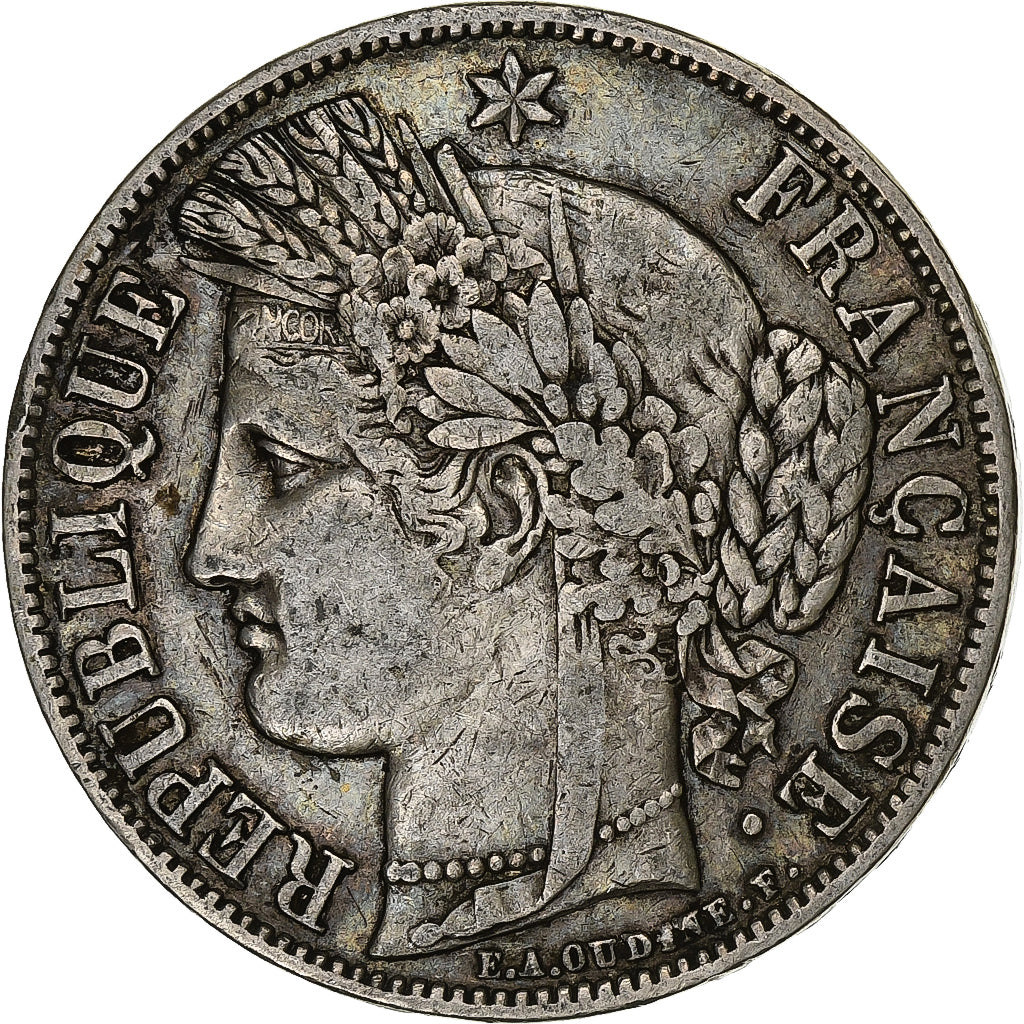 Frankreich, 5 Francs, Cérès, 1851, Paris, Silber, S+, KM:761.1