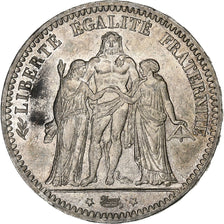 France, 5 Francs, Hercule, 1873, Paris, Silver, MS(60-62), KM:820.1