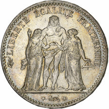 France, 5 Francs, Hercule, 1876, Paris, Silver, MS(60-62), Gadoury:745a