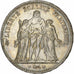 France, 5 Francs, Hercule, 1876, Paris, Silver, MS(60-62), Gadoury:745a