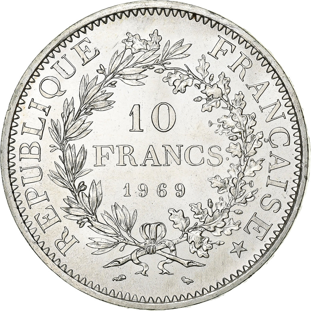 France, 10 Francs, Hercule, 1969, Paris, Argent, SPL+, Gadoury:813, KM:932
