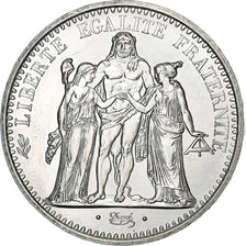 France, 10 Francs, Hercule, 1971, Paris, Silver, MS(63), KM:932