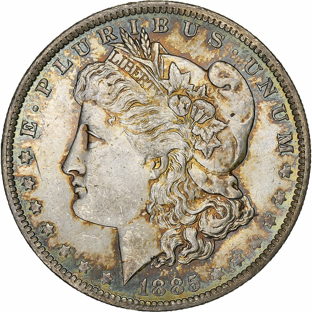 United States, Dollar, Morgan, 1885, New Orleans, Silver, AU(55-58), KM:110