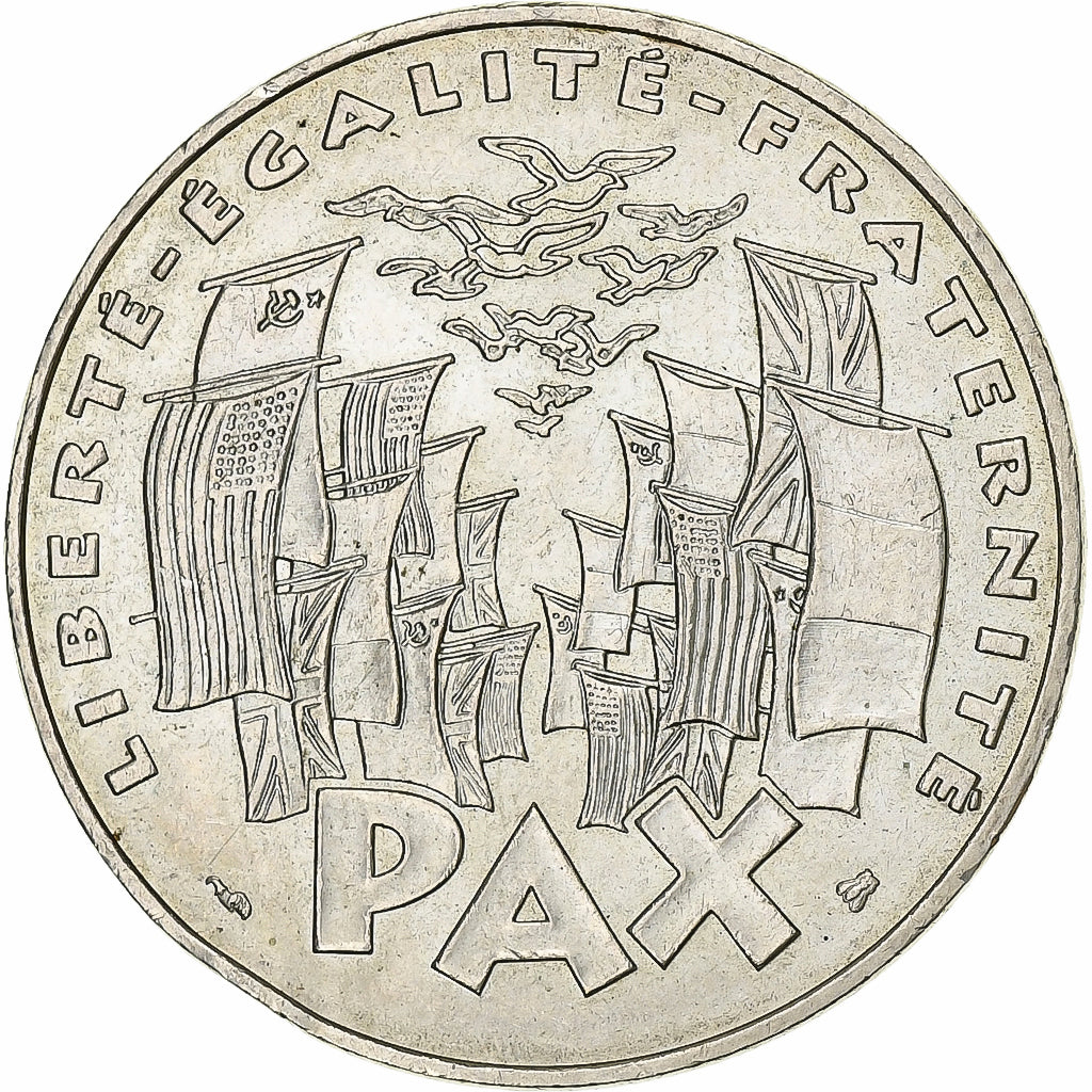 France, 100 Francs, 8 mai 1945, 1995, Silver, AU(55-58), Gadoury:952, KM:1116.1