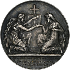 France, Medal, Noces, Mariage, Religion, 1911, Silver, Petit, AU(55-58)